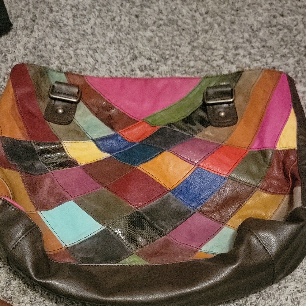 Multicolor Patchwork Tote Bag